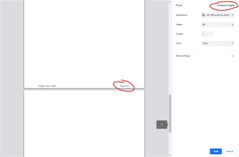 print preview displaying extra blank pages  chrome  edge
