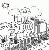 Coloring Thomas Edward Friends Pages Train sketch template