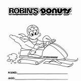 Robins Robin Donuts sketch template