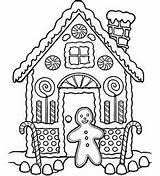 Gingerbread Coloring Pages House Christmas Color Holiday Kids Printable Printables Sheets Print Colouring Worksheets Preschool Sheet Houses Drawing Crafts Education sketch template
