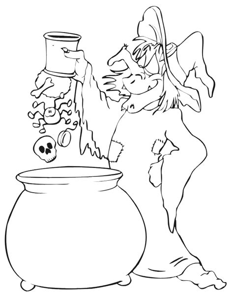 witch coloring pages  printables  kids