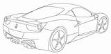 Ferrari Coloring Pages Getdrawings sketch template