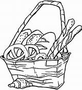 Coloring Bread Pages Popcorn Basket Pretzels Printable Drawing Colouring Clipart Color Oscar Grouch Print Bag Getcolorings Picnic Supercoloring Clipartmag Clip sketch template