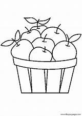 Manzanas Pintar Fruta sketch template