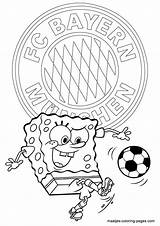 Bayern Coloring Pages Spongebob Munich Soccer Fc Munchen Logo Playing Browser Window Print Maatjes sketch template