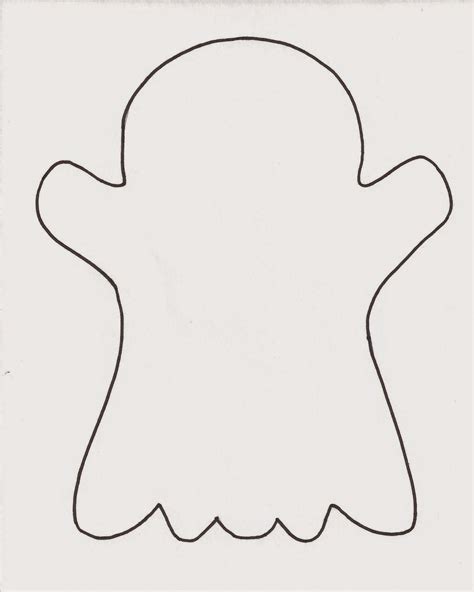 crafts  kids minds  printable ghost template halloween