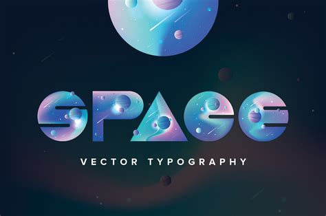 space vector typeface  alphabet