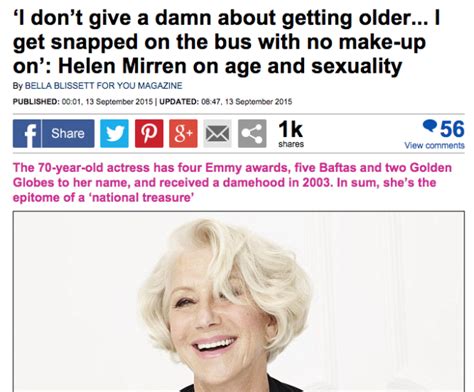 anorak news helen mirren the not so secret beauty regime