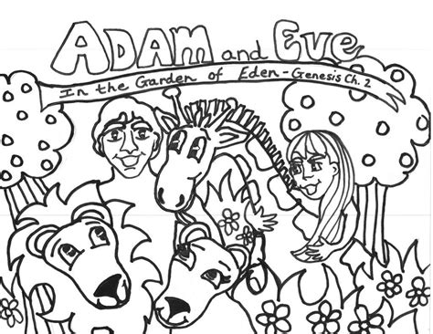 adam  eve coloring pages train coloring pages tree coloring