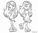 Bratz Coloring Pages Kids Kidz Printable Cool2bkids Color Getcolorings sketch template