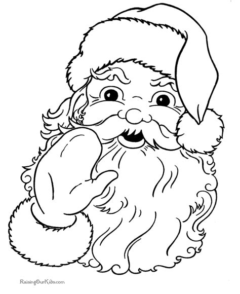 christmas coloring sheets  santa claus