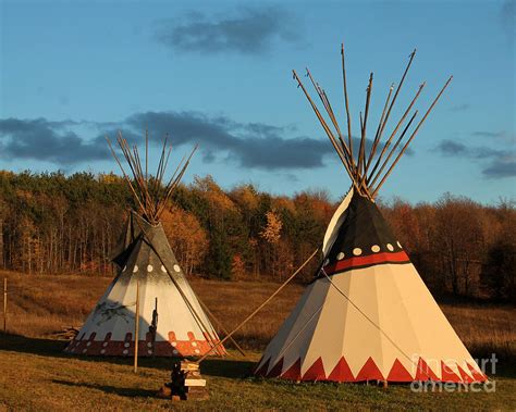 Native American Tepee S In Fall Photograph By Deborah Smith