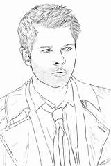 Castiel Winchester Adult Dean Sheets Sobrenatural Ackles Jensen Colorings Lineart Diabla Spn sketch template