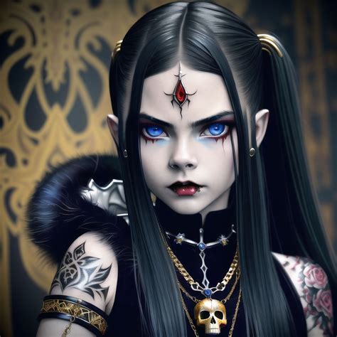 vampire girl portrait dark fantasy   punkerlazar  deviantart