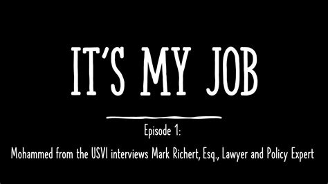 Its My Job Episode 1 Youtube