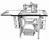 Treadle Drawing sketch template