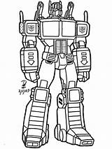 Transformers Optimus Superhero sketch template