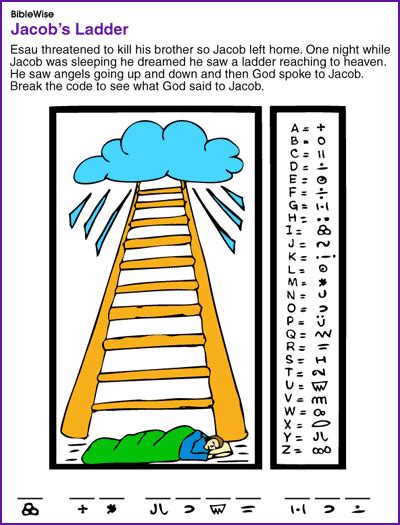 jacobs ladder coded puzzle kids korner biblewise