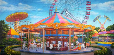 vintage amusement park backdrop rentals theatreworld
