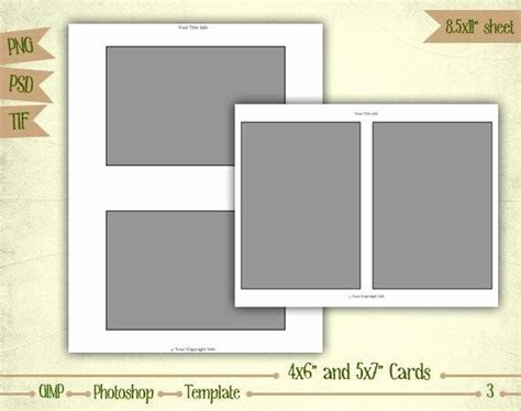 photo template elegant cards    digital collage sheet