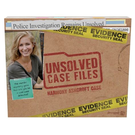 unsolved case files printable
