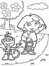 Dora Coloring Pages Printable Explorer Kids sketch template