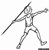 Javelin Throwing Coloring Pages Gif Thecolor sketch template