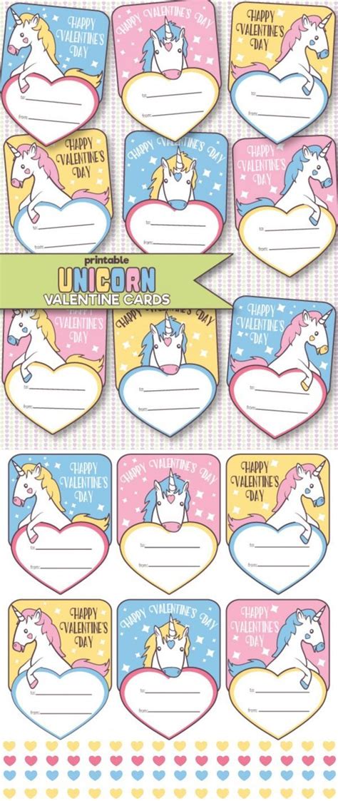 printable unicorn valentines day cards unicorn valentine cards