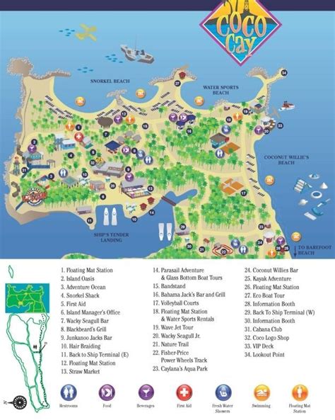 detailed information   cruise port including island maps  royal caribbean crui