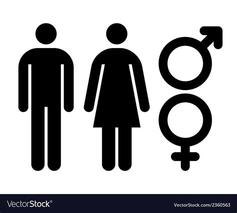 male  female sign gender symbol royalty  vector image