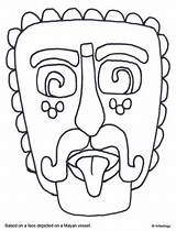 Mayan Mesoamerican Aztec Inca sketch template