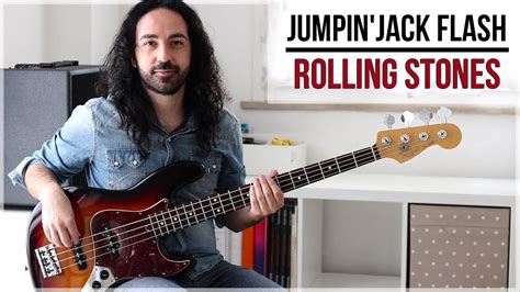 Jumpin Jack Flash Rolling Stones Bass Cover Tab Youtube