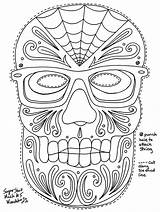 Skull Calaveras Yucca Calavera sketch template