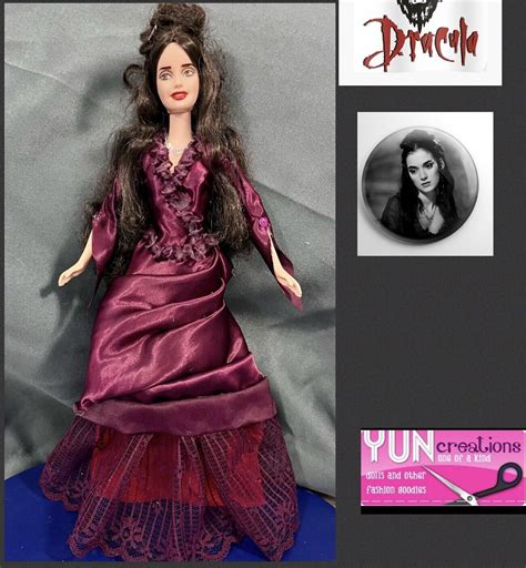 Ooak Mina Bram Stoker Dracula Doll Custom Handmade Collector Barbie
