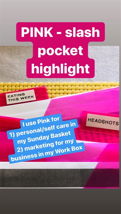 whats   pink slash pocket paper organization work boxes