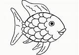 Coloring Template Fish Rainbow Pages Printable Color Getcolorings Print sketch template