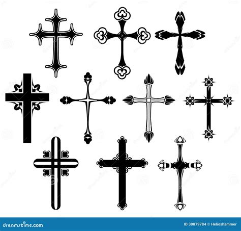cross symbol set stock images image
