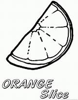 Orange Fruit Coloring sketch template