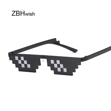 Glasses 8 Bit Mlg Pixelated Sunglasses Women Men Brand Thug Life Party