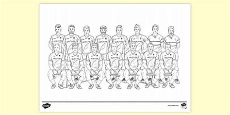 football team colouring colouring sheets twinkl