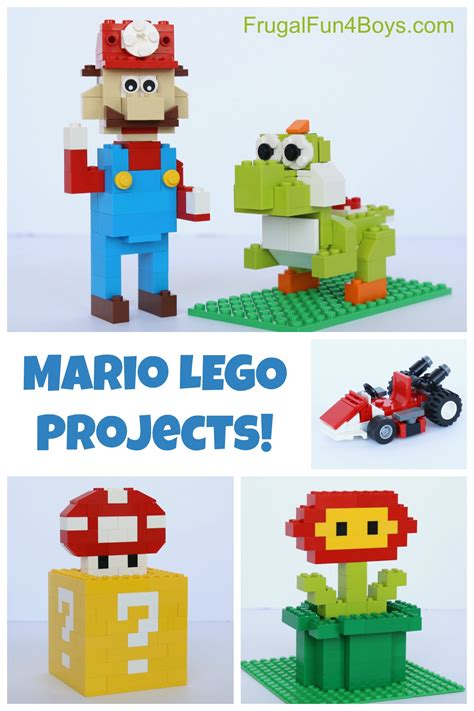 mario lego projects  building instructions frugal fun  boys
