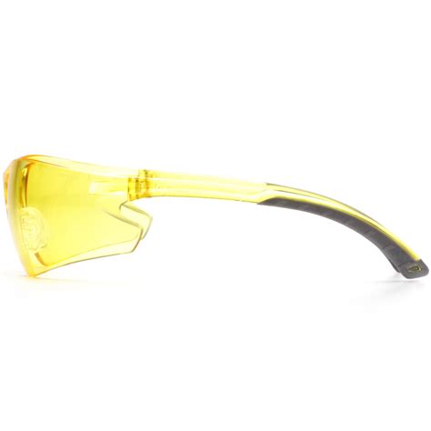 pyramex s5830s itek safety glasses amber temples amber lens