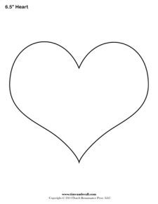 heart stencil template  tims printables