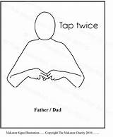 Makaton Signs Father Bsl Autism Disability Learn Search sketch template