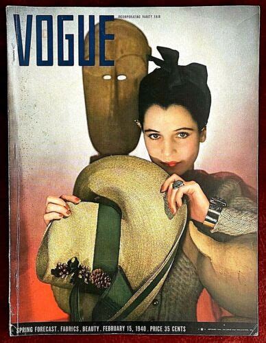 vogue magazine ~ february 15 1940 ~ horst babe paley toni frissell ebay