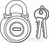 Pad Lock1 Outline Clipart Tools Lock Transparent Members Gif Graphics Key Classroomclipart sketch template