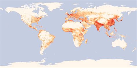damon van voorhis map catalog     dot map  world population density