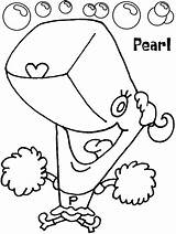 Spongebob Coloring Pages Pearl Squarepants Print Choose Board Kids Colouring sketch template