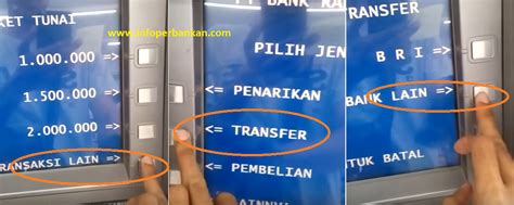 transfer uang  atm bri  mandiri  mudah infoperbankan