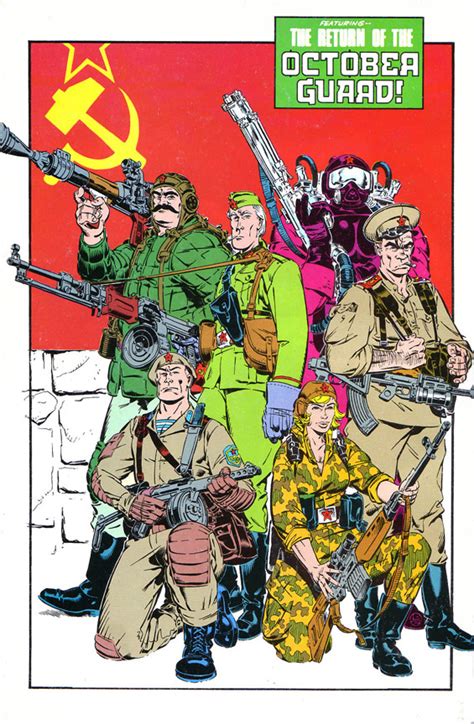 michael golden s oktokber guard pin up from gi joe yearbook 2 to be made as 11 x 17 print